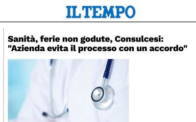 Sanità, ferie non godute, Consulcesi: “Azienda evita il processo con un accordo”