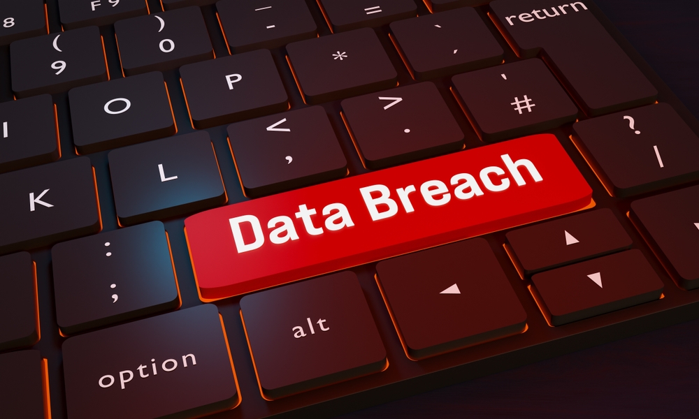 Data,Breach,Key.,Close-up,Computer,Keyboard.,One,Key,Is,Red data breach sanità